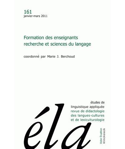 Études de linguistique appliquée - N°1/2011