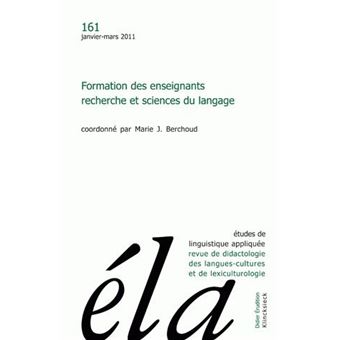 Études de linguistique appliquée - N°1/2011
