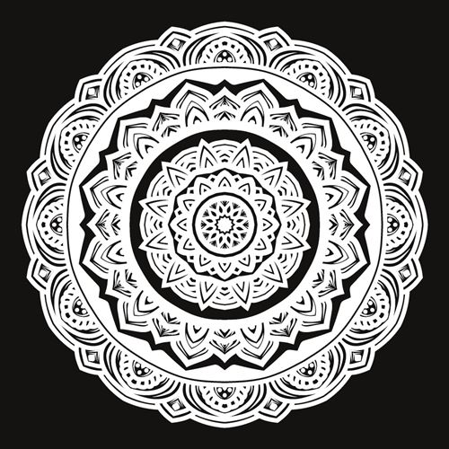 Mandala sur fond noir de nuit coloriage adulte anti-stress: fleurs Mandala  geant sur fond noir, livre de coloriage de nuit pour adulte anti-stress cad  (Paperback)