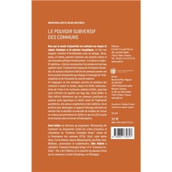 Le pouvoir subversif des communs