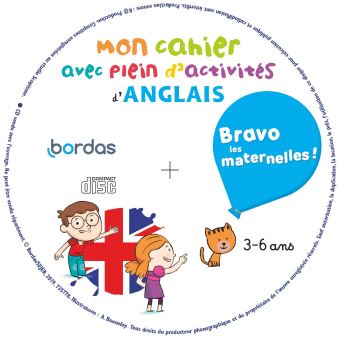 Bravo les maternelles - Mon cahier avec plein d'activités d'anglais + CD audio