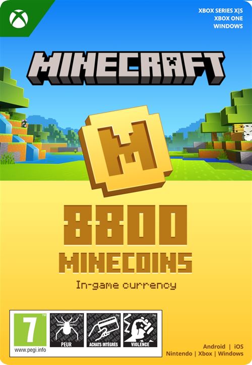 Code de téléchargement Minecraft: Minecoins Pack 8800 Coins