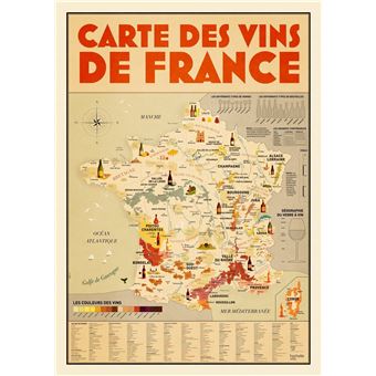 La carte des vins de France