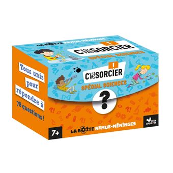 Boîte remue-méninges quiz et activités science C'est pas sorcier  - boîte avec cartes