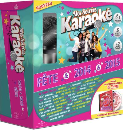 Mes soirées Karaoké Fêtes 2014 2015 Coffret Inclus 2 CD et micro DVD