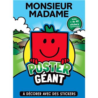 Monsieur Madame - Poster géant à décorer
