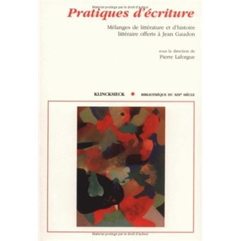 Pratiques d'écriture