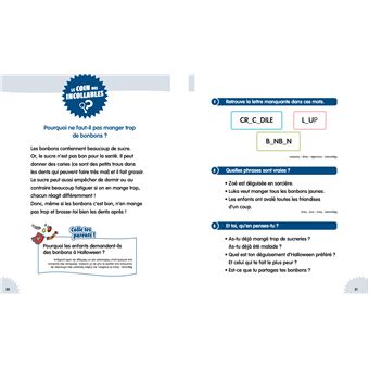 Les incollables - Premières lectures - Tome 8 - La chasse aux bonbons !  - niv. 2