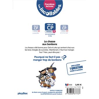 Les incollables - Premières lectures - Tome 8 - La chasse aux bonbons !  - niv. 2