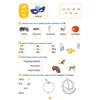 Les cahiers Bordas - Les Sons, les syllabes, les mots - Se préparer à l'apprentissage de la lecture