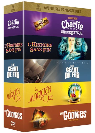Coffret Aventures Fantastiques 5 films DVD