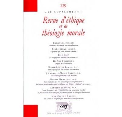 Revue d'éthique et de théologie morale 229