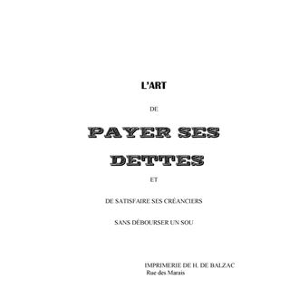 L'Art de payer ses dettes