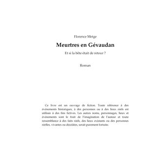 Meurtres en Gévaudan
