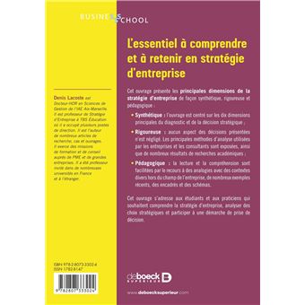 Les 10 notions clés de la stratégie d'entreprise