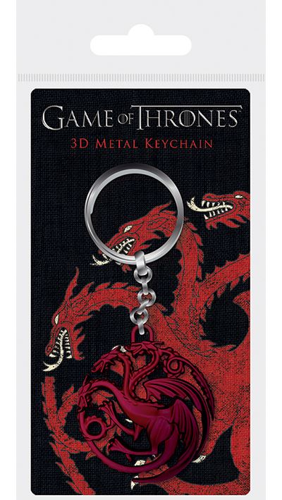 Porte-clés 3D métal Game Of Thrones Targaryen