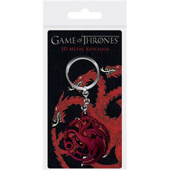 Porte-clés 3D métal Game Of Thrones Targaryen