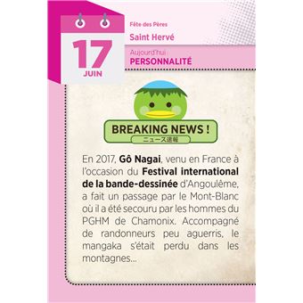 Éphéméride 2024 365 jours japanime & manga