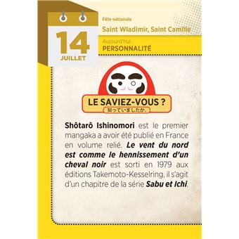 Éphéméride 2024 365 jours japanime & manga