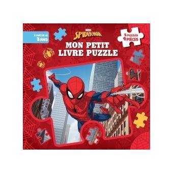 Spider-Man - : SPIDER-MAN - Mon Petit Livre Puzzle - 5 puzzles 9 pièces -  Marvel