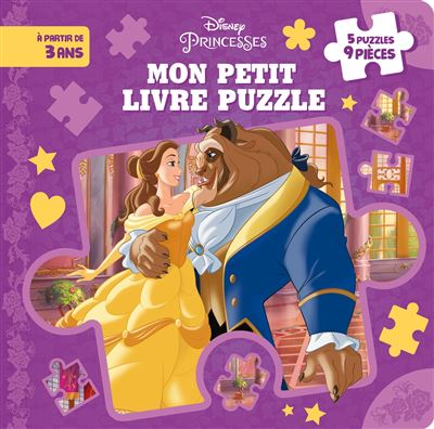 Disney Princesses - . - DISNEY PRINCESSES - Mon Petit Livre Puzzle - 5  puzzles 9 pièces - Bal royal - Collectif - cartonné, Livre tous les livres  à la Fnac