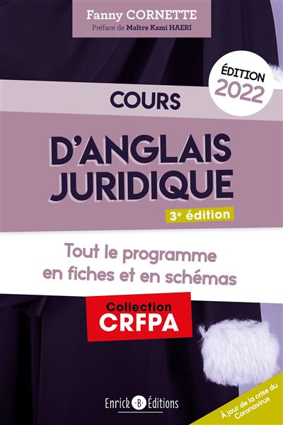 Cours d'anglais juridique 2021