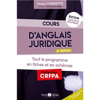 Cours d'anglais juridique 2022
