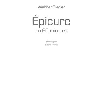 Épicure en 60 minutes