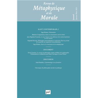 Revue de metaphysique et morale, 2023-1