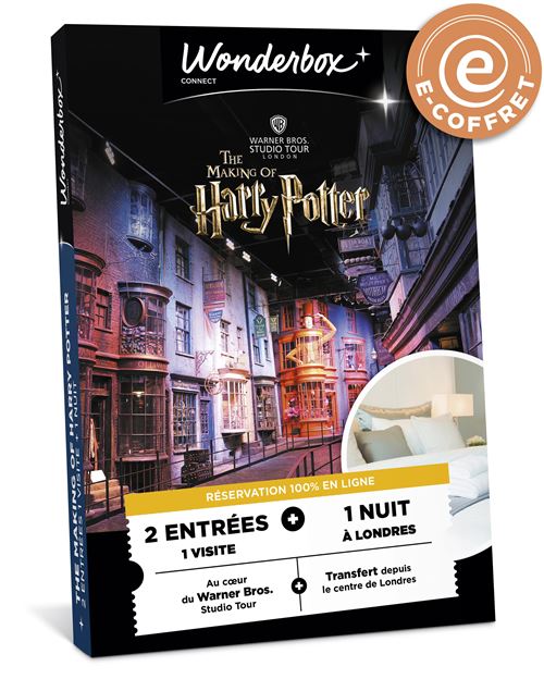 E-coffret Wonderbox Séjour pour 2 personnes Studio Warner Harry Potter