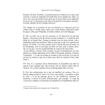 Autour du Carré Magique