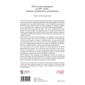 Paris et ses campagnes au XIXe siècle :