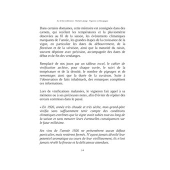 Au fil des millesimes