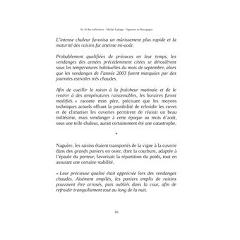 Au fil des millesimes