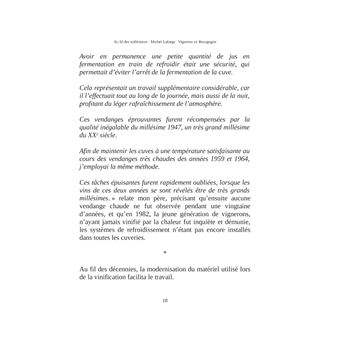 Au fil des millesimes