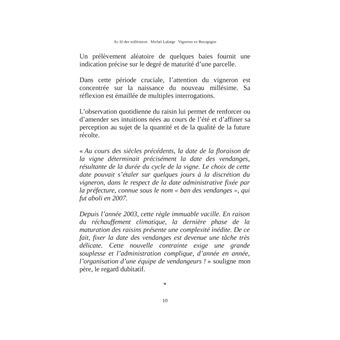 Au fil des millesimes