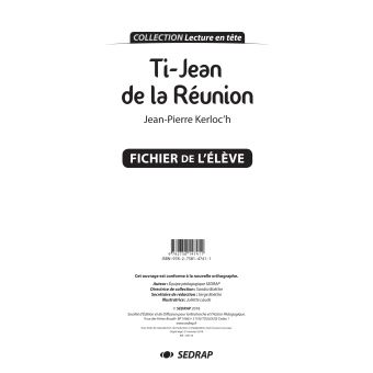 Ti' jean de la reunion - fichier pedagogique