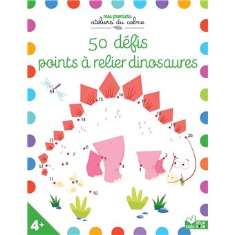 50 défis points à relier dinosaures