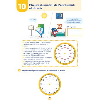 Les cahiers Bordas - Lire l'heure dès 6 ans