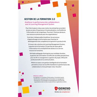 Gestion de la formation 3.0
