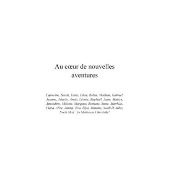 Au coeur de nouvelles aventures