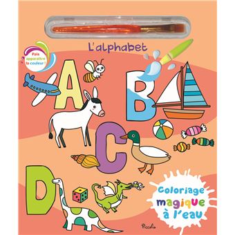 L'alphabet - Coloriage magique à l'eau