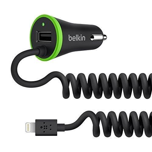 Chargeur voiture Belkin Lightning + USB 3.4 A 1.2 m Noir