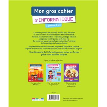 Mon gros cahier d'informatique