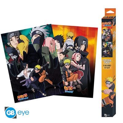 Set 2 Posters Chibi Naruto Shippuden Ninjas