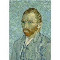 Notizbuch A5 blanko Softcover - 100 Seiten - Motiv Selbstporträt Vincent van Gogh - 90g/m² - FSC Papier