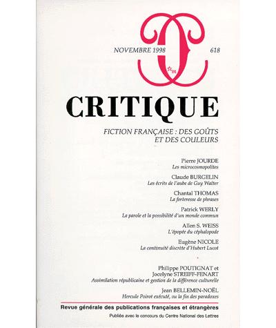 Revue critique 618 -  Collectif - broché