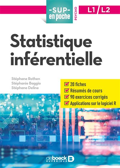 Statistique inférentielle - Stéphane Rothen - broché