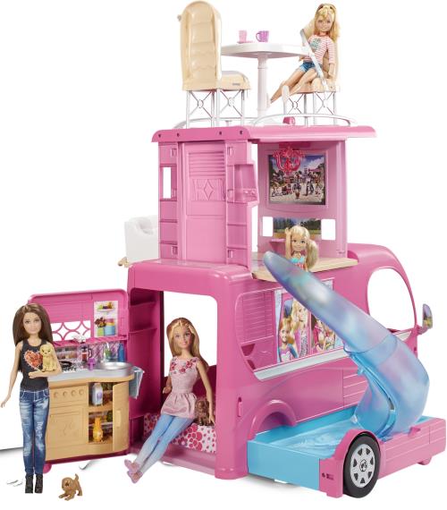Barbie - mega camping-car de barbie - accessoire poupee