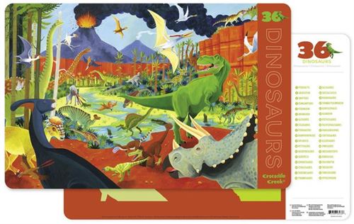 Crocodile Creek placemat 36 Dinosaurussen